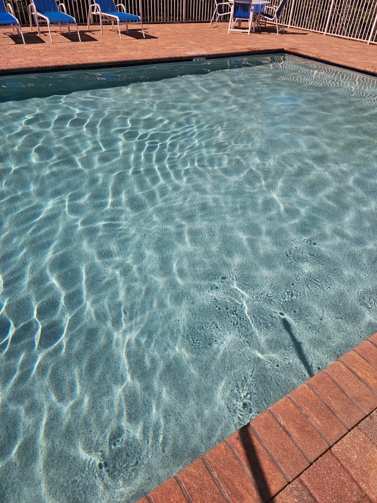 Crystal clear pool after Labounty Pools maintenance